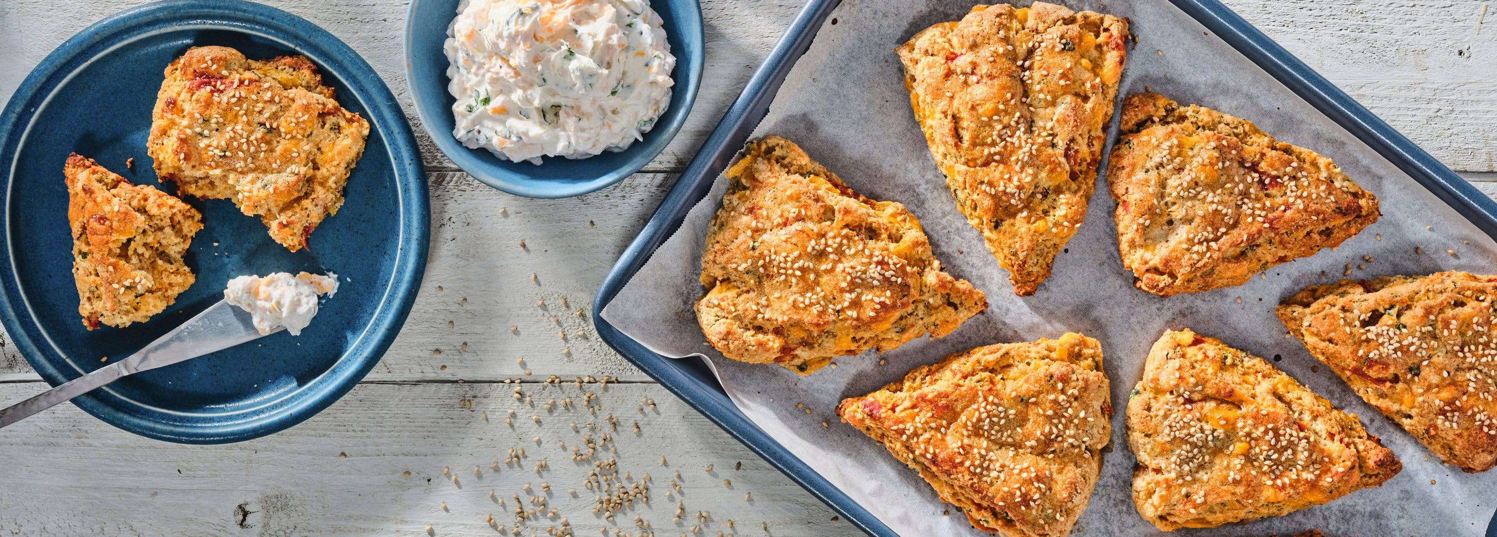 Scones au cheddar et aux fines herbes