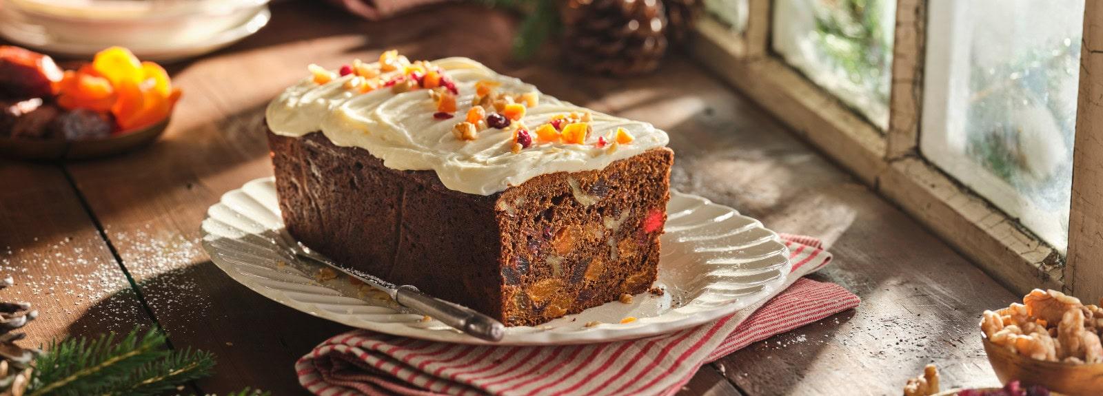 Gâteau d’hiver aux fruits et aux noix