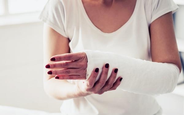 Woman's arm in a cast