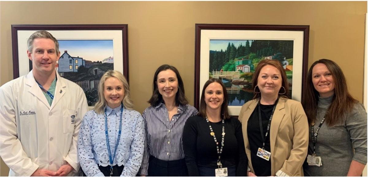 Photo (left to right): Dr. Nick Smith, Dr. Gillian Morrison, Dr. Allison Pridham,
Kelly Dwyer, Tanya Whiffen, Tina Parrill

